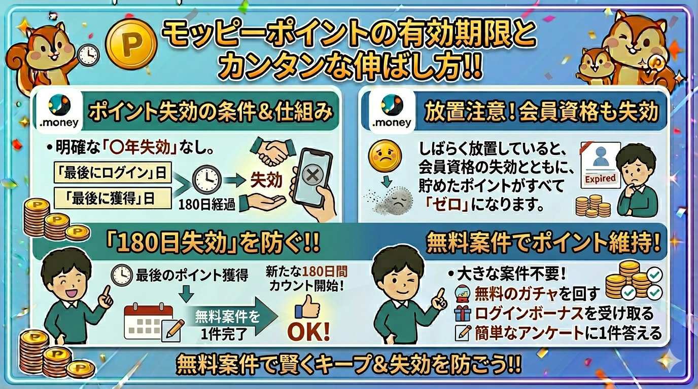 モッピーの有効期限
