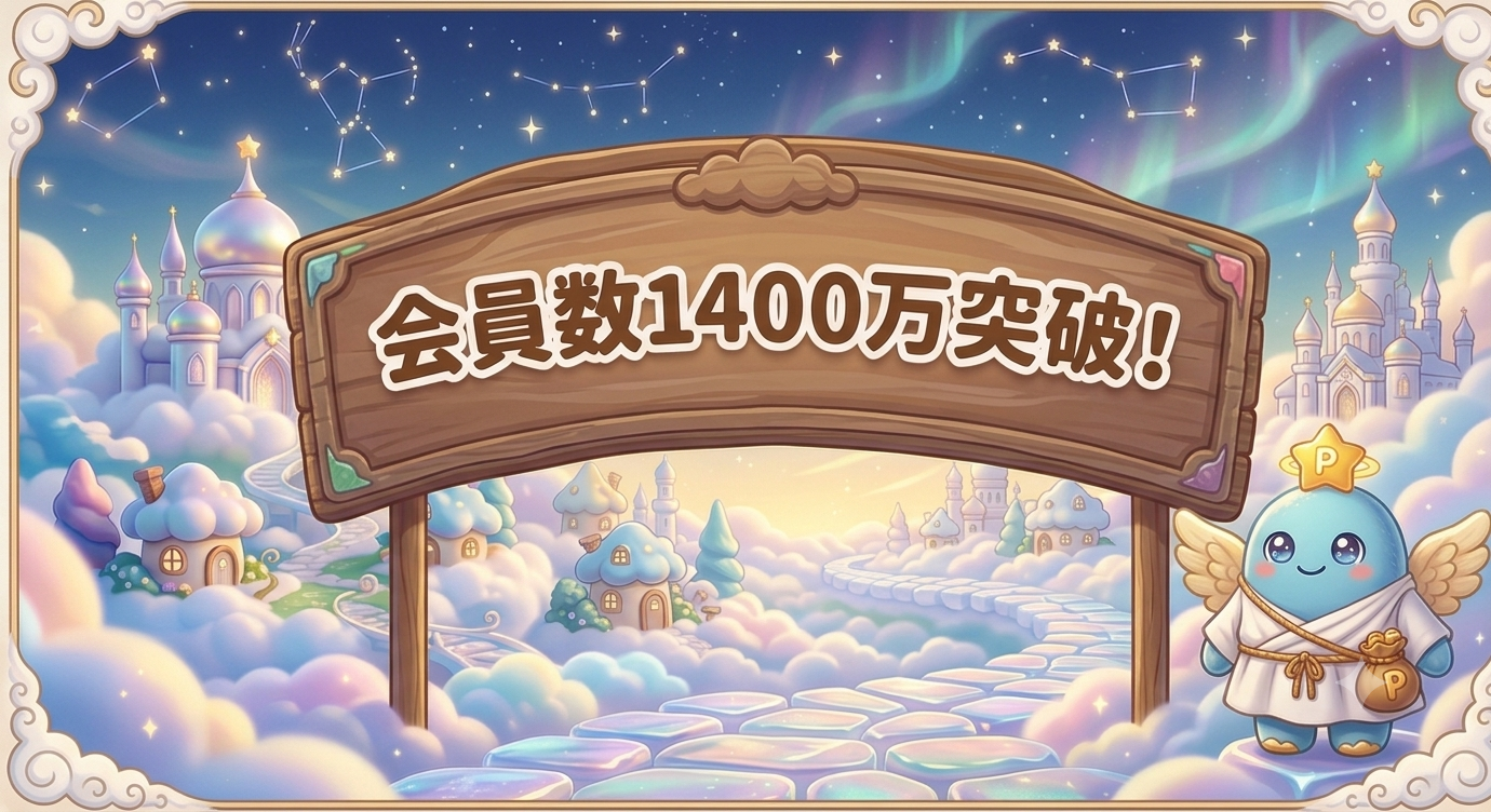 モッピーの会員数が1400万人突破！