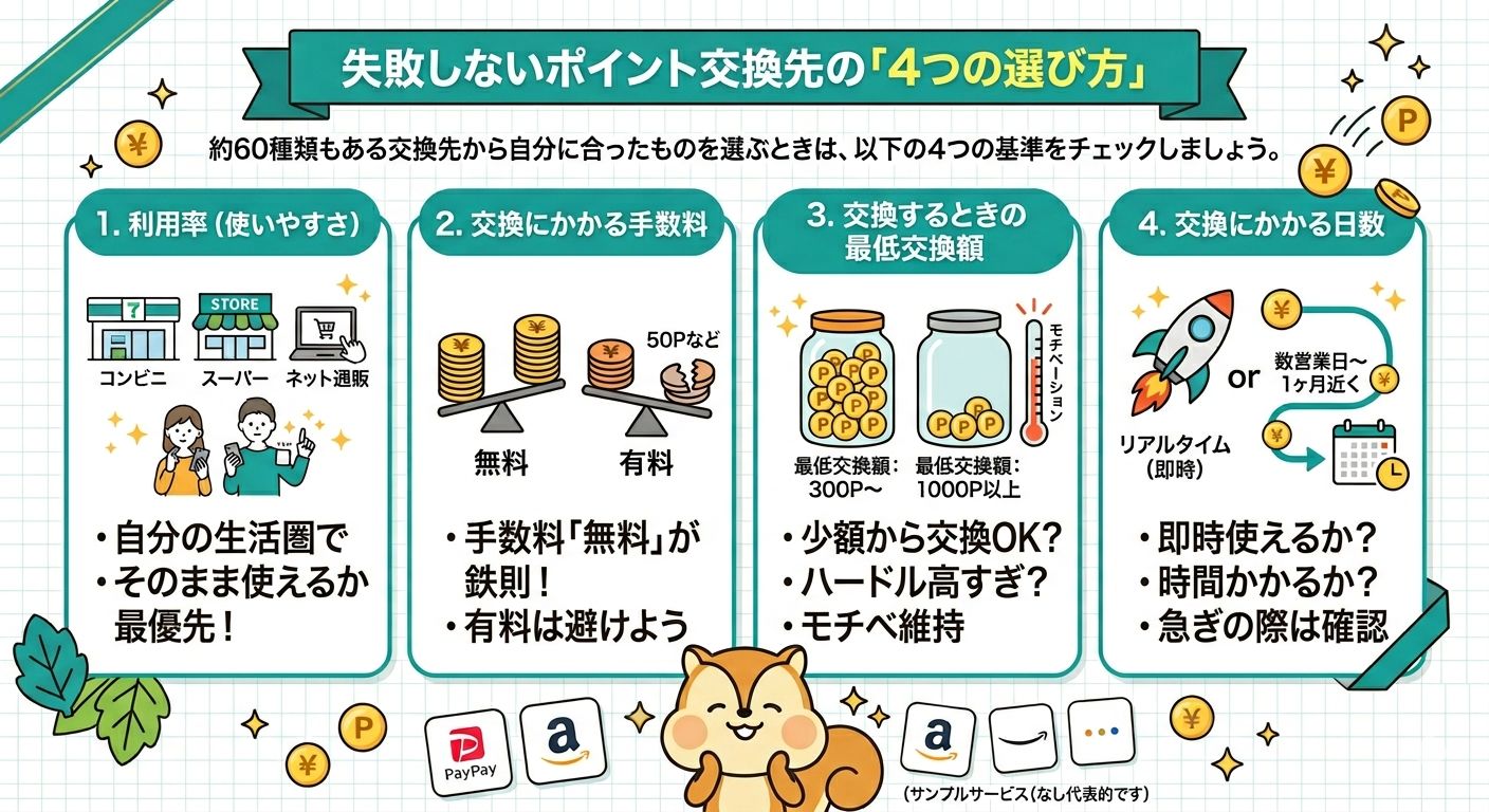 ポイント交換先の選び方