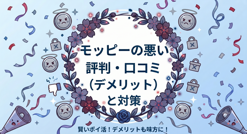 モッピーの悪い評判、口コミ