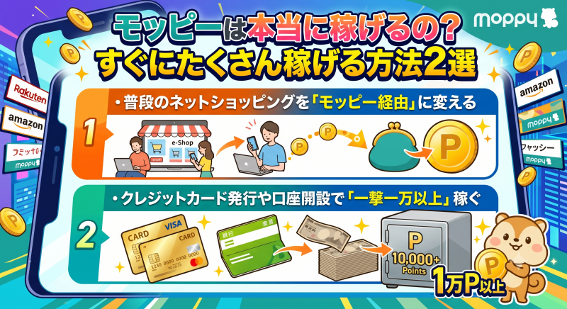 モッピーの稼ぎ方